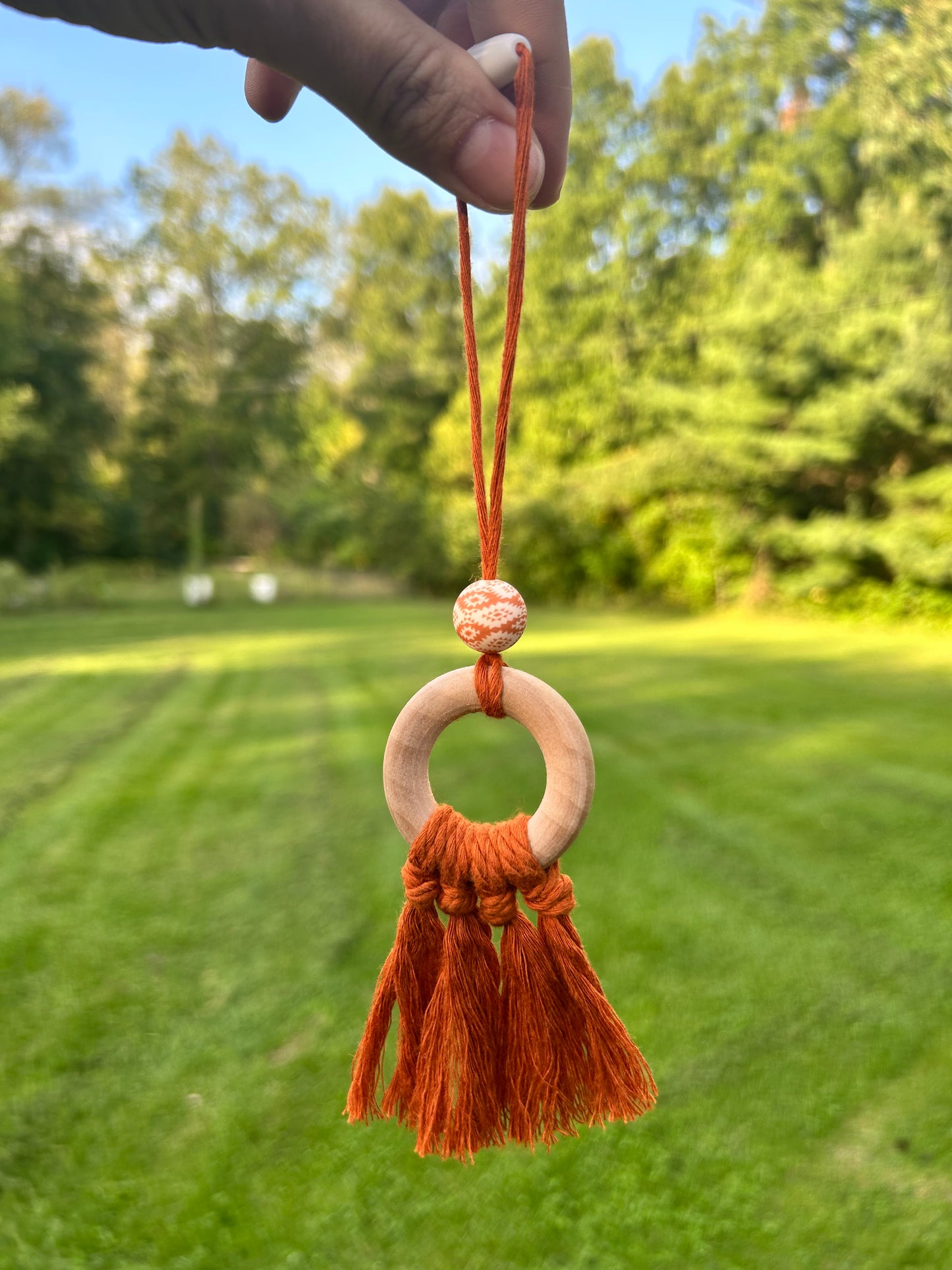 Boho Aztec car charm