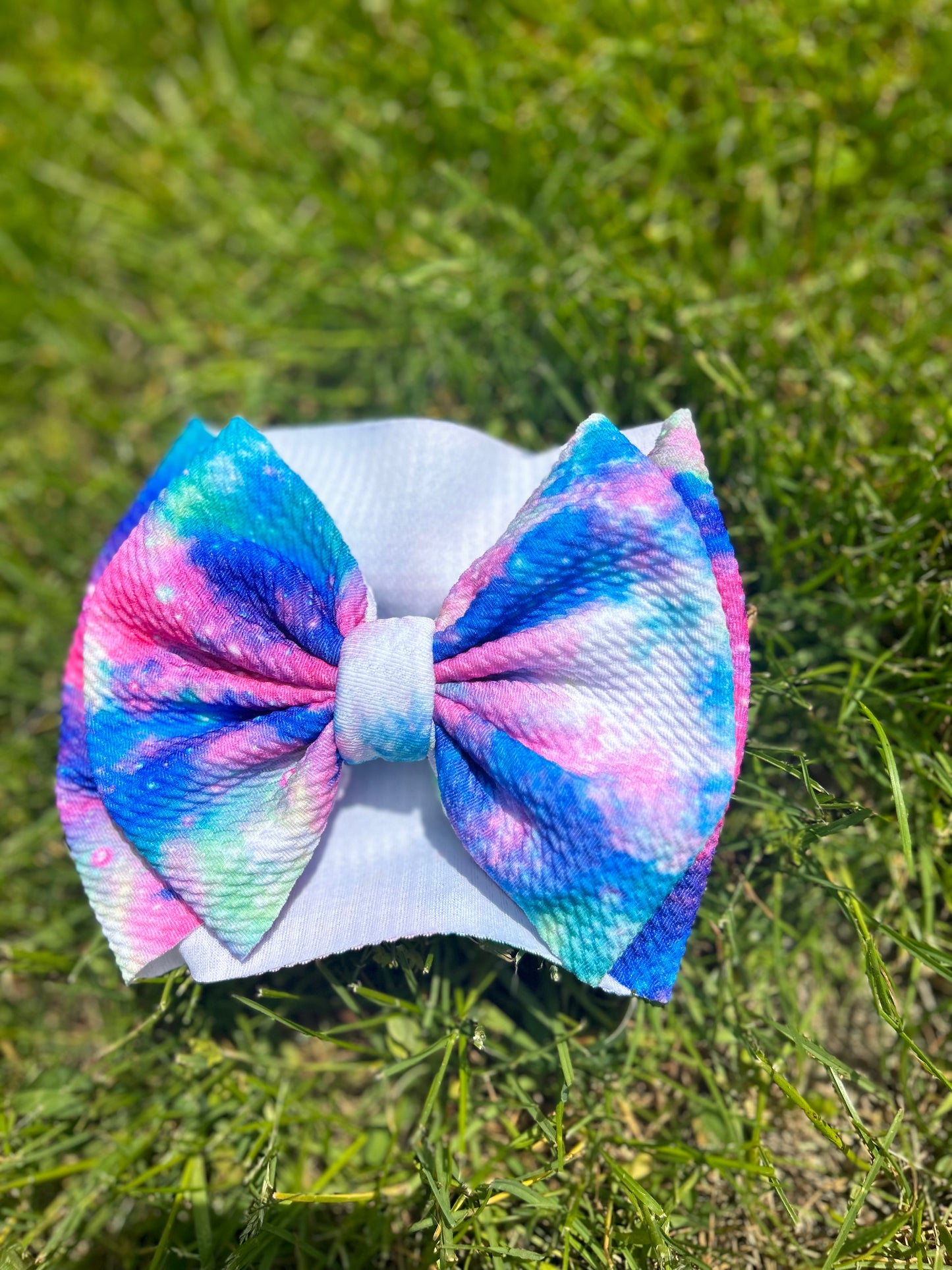 Galaxy head wrap bows